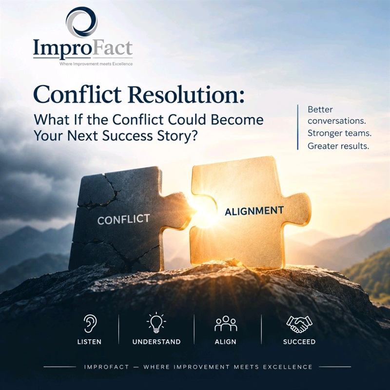 Conflict resolution: what if the conflict could become your next success story? Listen, understand, align, succeed.
