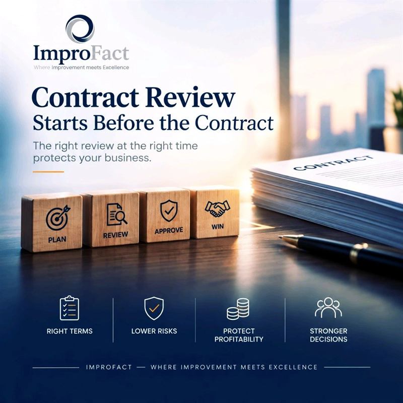 Contract review starts before the contract: plan, review, approve, win.