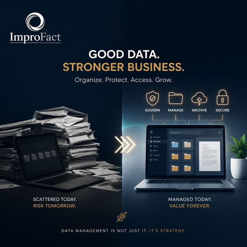 Good data, stronger business: organise, protect, access, grow.