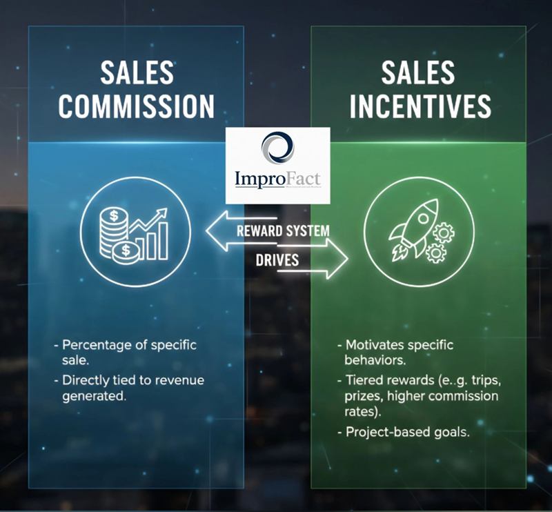 Sales commission versus sales incentives: the reward system drives behaviour.